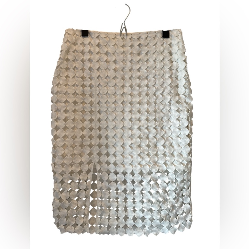 White House Black Market Textured Circle Skirt